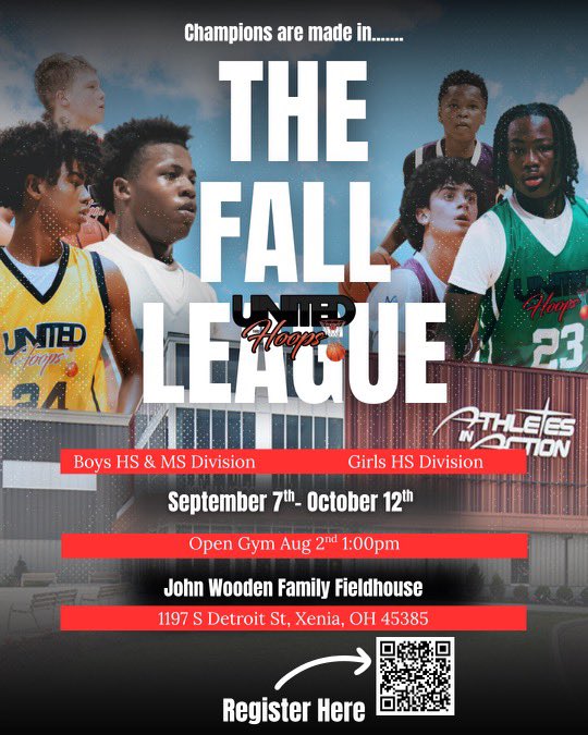 It’s that time of year again!  Get registered asap! Spots will fill up fast and registration will end once full. Also, we’re  adding a girls divisions 

Let’s Go!
🔥🔥🔥