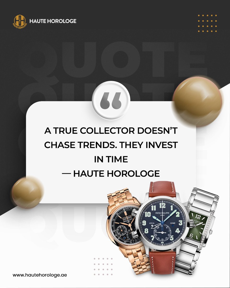 hhorologe's tweet image. True collectors know what matters.
They invest in pieces that hold value beyond time.

Explore our curated collection of certified pre-owned luxury watches.

🌐 hautehorologe.ae

#LuxuryWatches #WatchCollector #InvestInTime #HauteHorologe #TimelessChoice