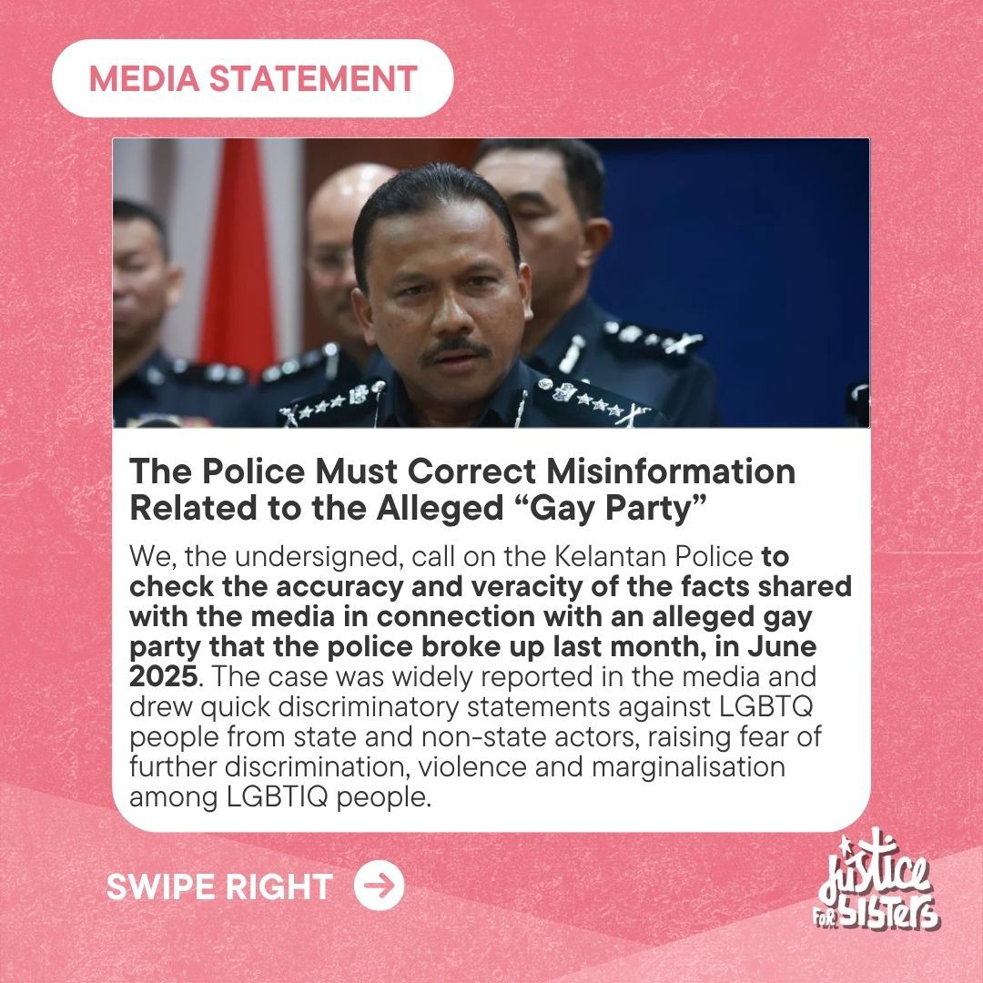 FROM HEALTH EVENT BECAME GAY PARTY. WHAT'S UP EH <a href="/PDRMsia/">Polis Diraja M'sia</a> ? 

justiceforsisters.org/resources/the-…