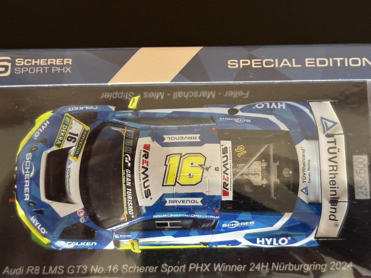 Audi R8 LMS GT3 Scherer Sport PHX 2024ニュル優勝マシンでシェラー