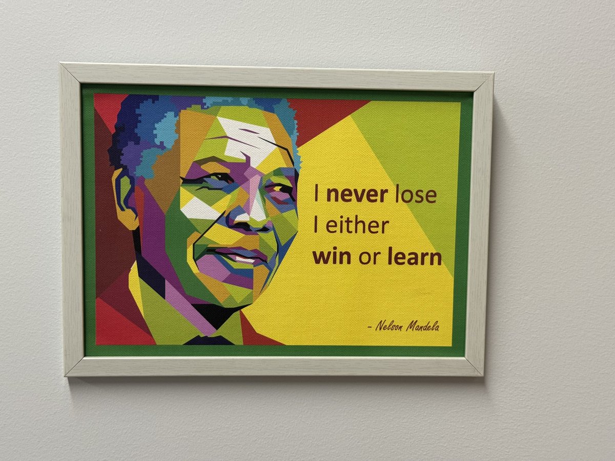 BenCarrwpg's tweet image. Today on Nelson Mandela Day, we honour the legacy of a leader who showed the world the power of courage and forgiveness.
“I never lose. I either win or learn.”
Mandela’s words, and the portrait in my office, are daily reminders of what true leadership means: learning through…