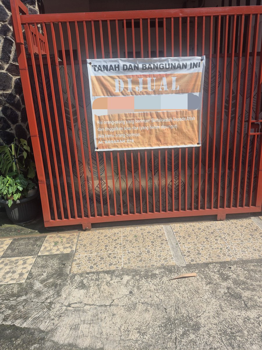 Bingung dgn orang yg jual rumah menyertakan ayat² al quran, tulisan anti riba dll...maksudnya apa yaa?😁