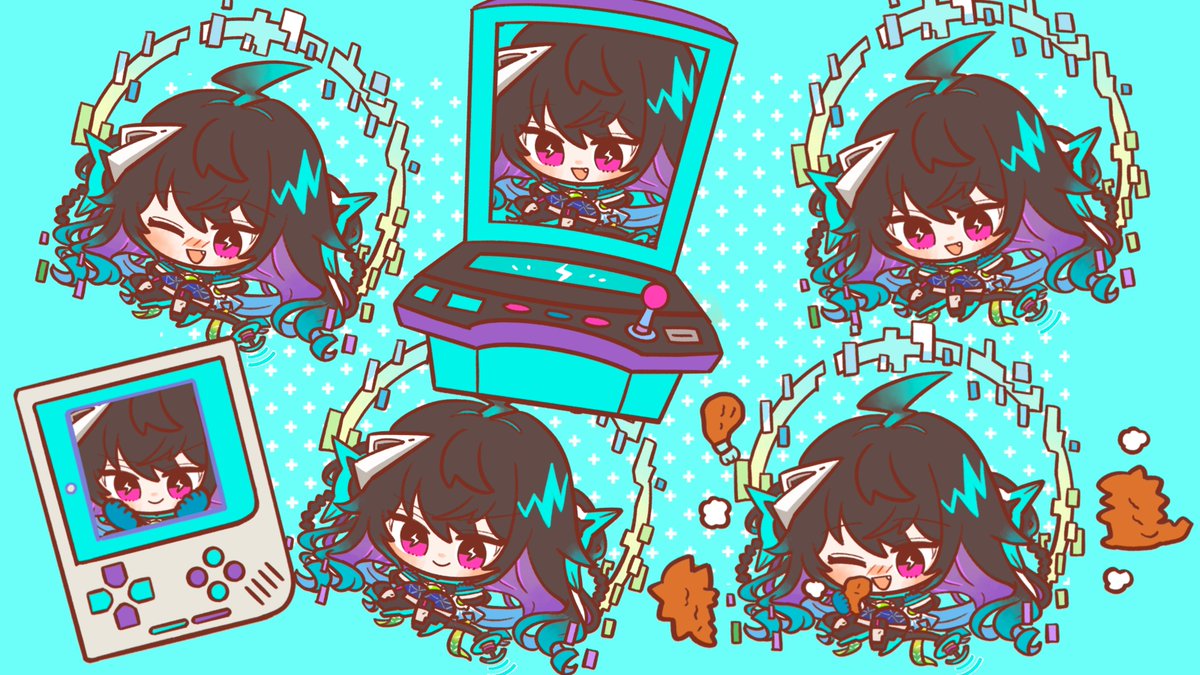 LykoLianna's tweet image. My surprise present for VOLTAIL! Thankyou to my amazing genmates! I am so happy to be here with them I love them!
Be sure to send love to @/3punkyou