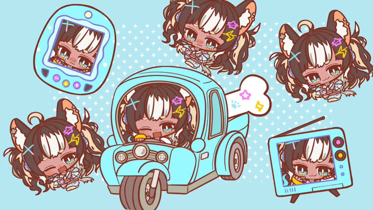 LykoLianna's tweet image. My surprise present for VOLTAIL! Thankyou to my amazing genmates! I am so happy to be here with them I love them!
Be sure to send love to @/3punkyou