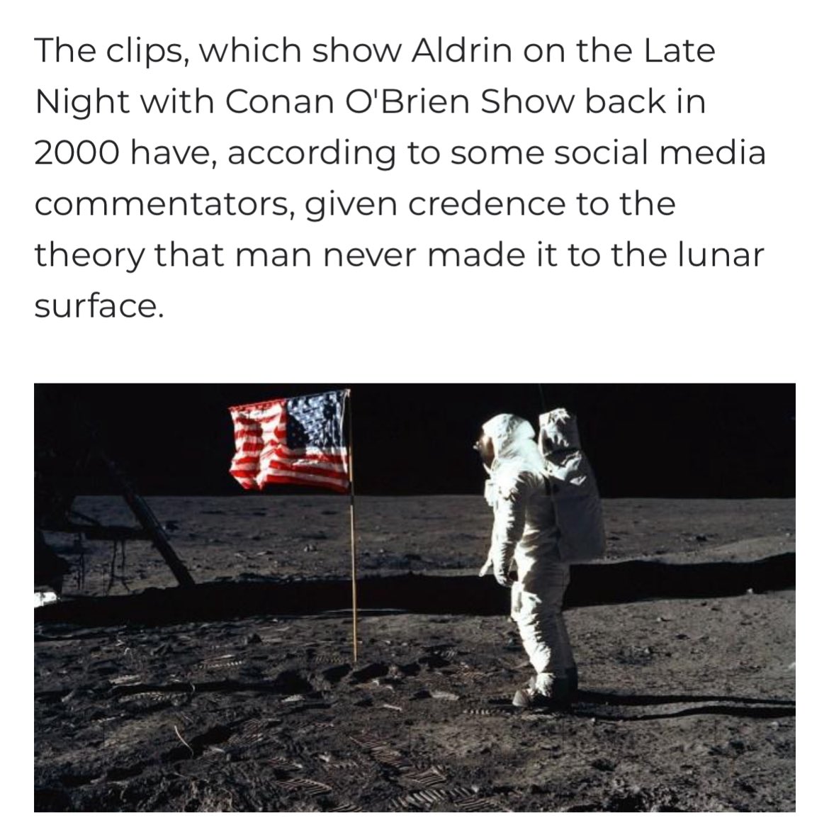 BegoodCarolyn's tweet image. July 20, 1969 - July 20, 2025 “Resurfaced clips of Buzz Aldrin reignite Apollo 11 landing conspiracy theory as US marks (((56)))th anniversary of first man to walk on the moon.” 🧑‍🚀🌚🌝🌙👀 #GreatAwakening #MoonWalk 😏👀🤦🏼‍♀️ 

👉LIGHT (56) *56 Year Anniv. #DarkToLight 💡🔦🩵☀️🌅