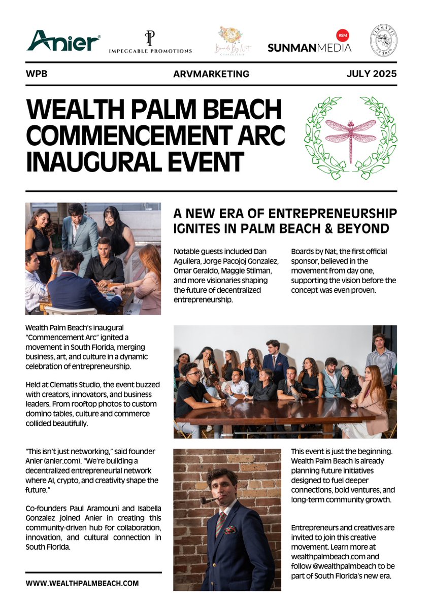 ARVMktg's tweet image. From vision to motion. Wealth Palm Beach’s Commencement Arc set a new rhythm for entrepreneurship in South Florida. This is just the beginning. @wealthpalmbeach #wpb 🦖🐦🔥👾🍊 arvmarketing.com/blog/f/wealth-…