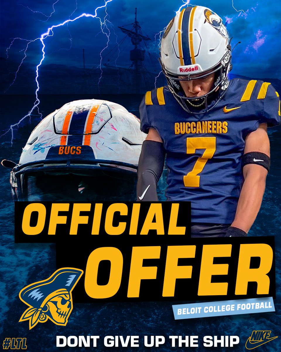 HankHughes12's tweet image. After speaking with Coach Smith, I am blessed to receive an offer from Beloit College! @SouthFootball24 @corbymeekins @BeloitBucsFB