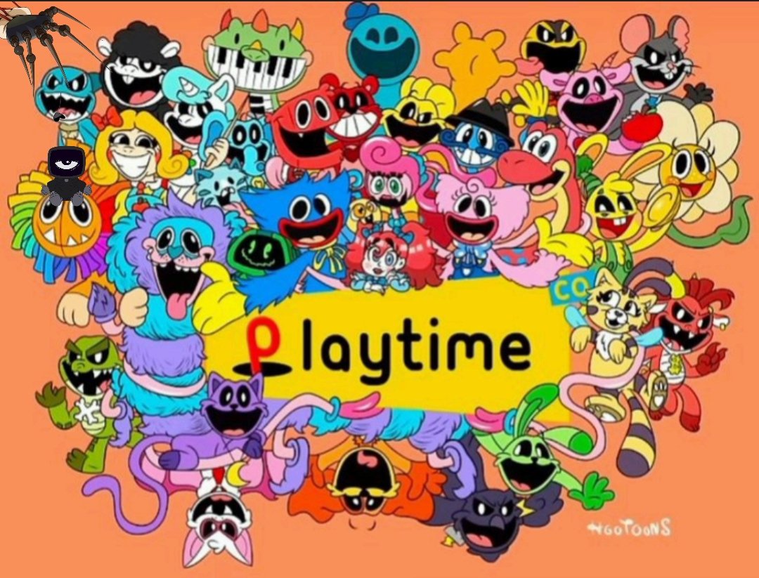 PoppyFans17's tweet image. Finally found the pic that shows all the Poppy Playtime characters together they’re all part of PPT & the PPT fandom. None of them are ever getting separated, period ( My boys 🥹 i love them all so much ♥️ )