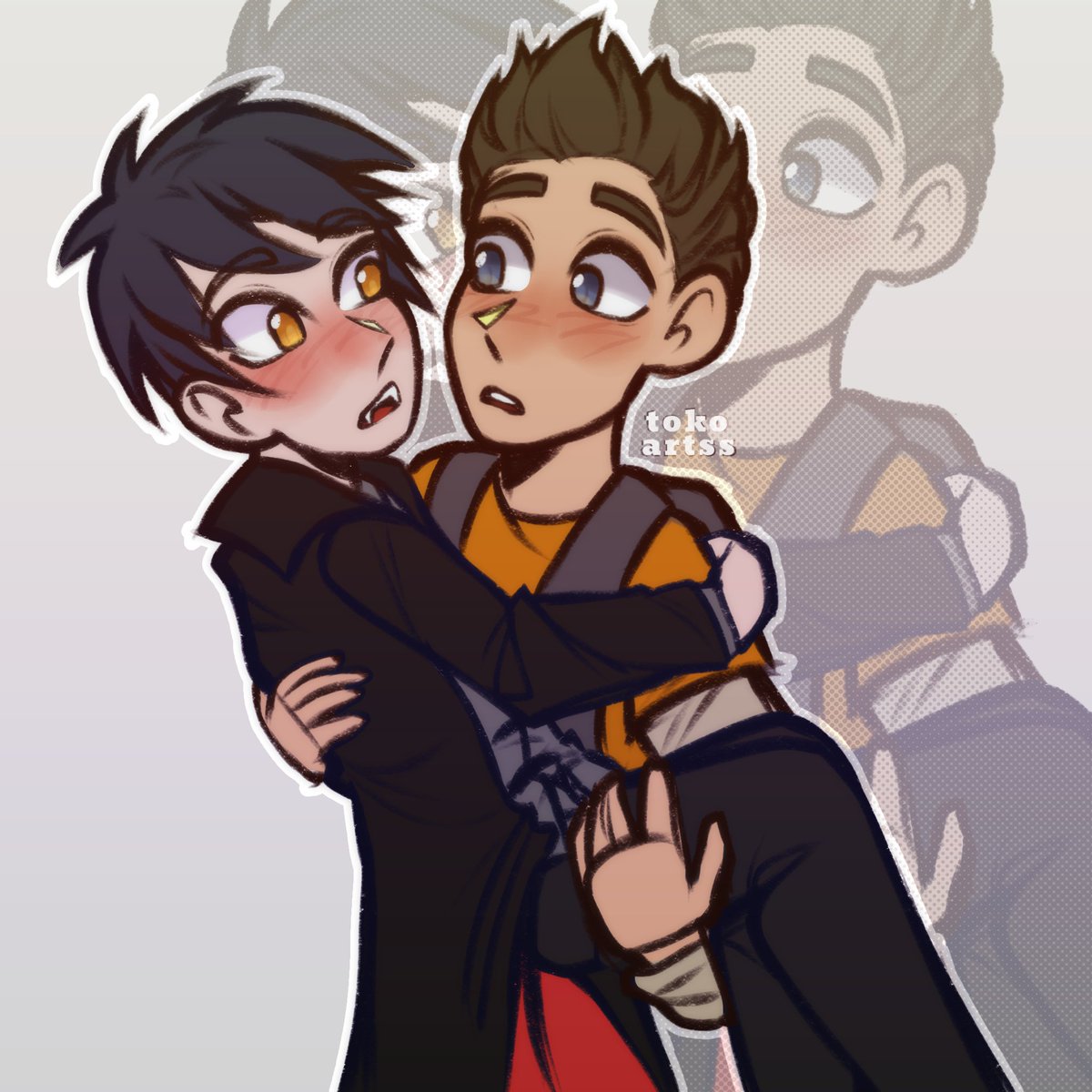 tokoartss's tweet image. #fanart #resusnegative #lukewatson #screamstreet