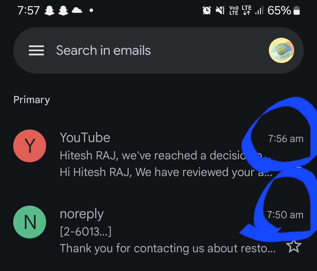 GD (@hiteshr96622893) on Twitter photo DAY 3: YouTube’s CEO Is Watching Creators Suffer… And Staying Silent.
<a href="/nealmohan/">Neal Mohan</a>, how many creators need to suffer before you say a word?
You sit in your CEO chair while thousands of channels are being terminated without reason.
Creators are being silenced, humiliated, and DAY 3: YouTube’s CEO Is Watching Creators Suffer… And Staying Silent.
<a href="/nealmohan/">Neal Mohan</a>, how many creators need to suffer before you say a word?
You sit in your CEO chair while thousands of channels are being terminated without reason.
Creators are being silenced, humiliated, and