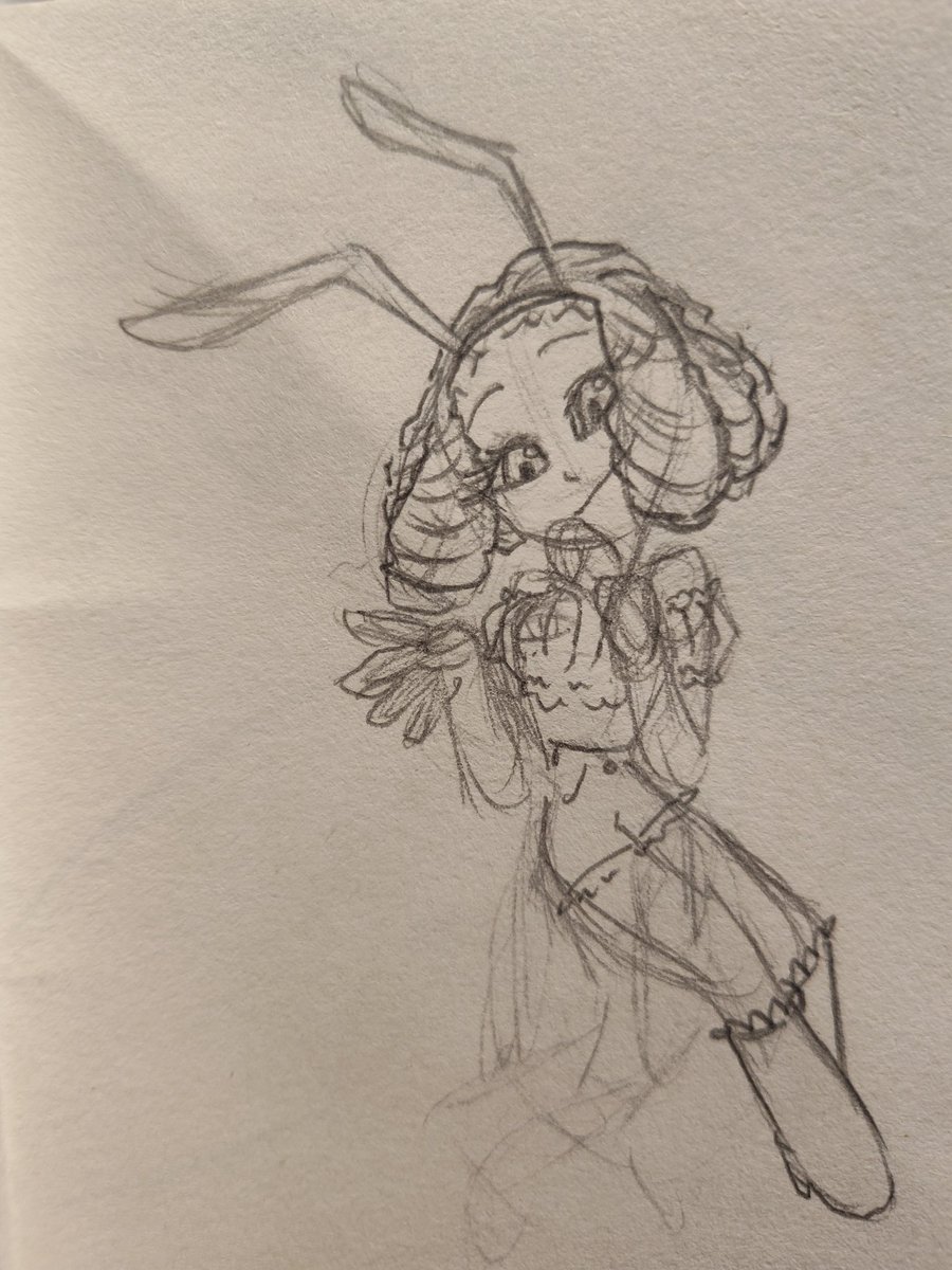 Additional note that I am doing traditional sketches, as well! I unfortunately have limited resources, so this is typically what it may turn out like. Messier sketches like the second one will be $5-$10, and those that are a bit more fixed up will be $15, including lined paper.