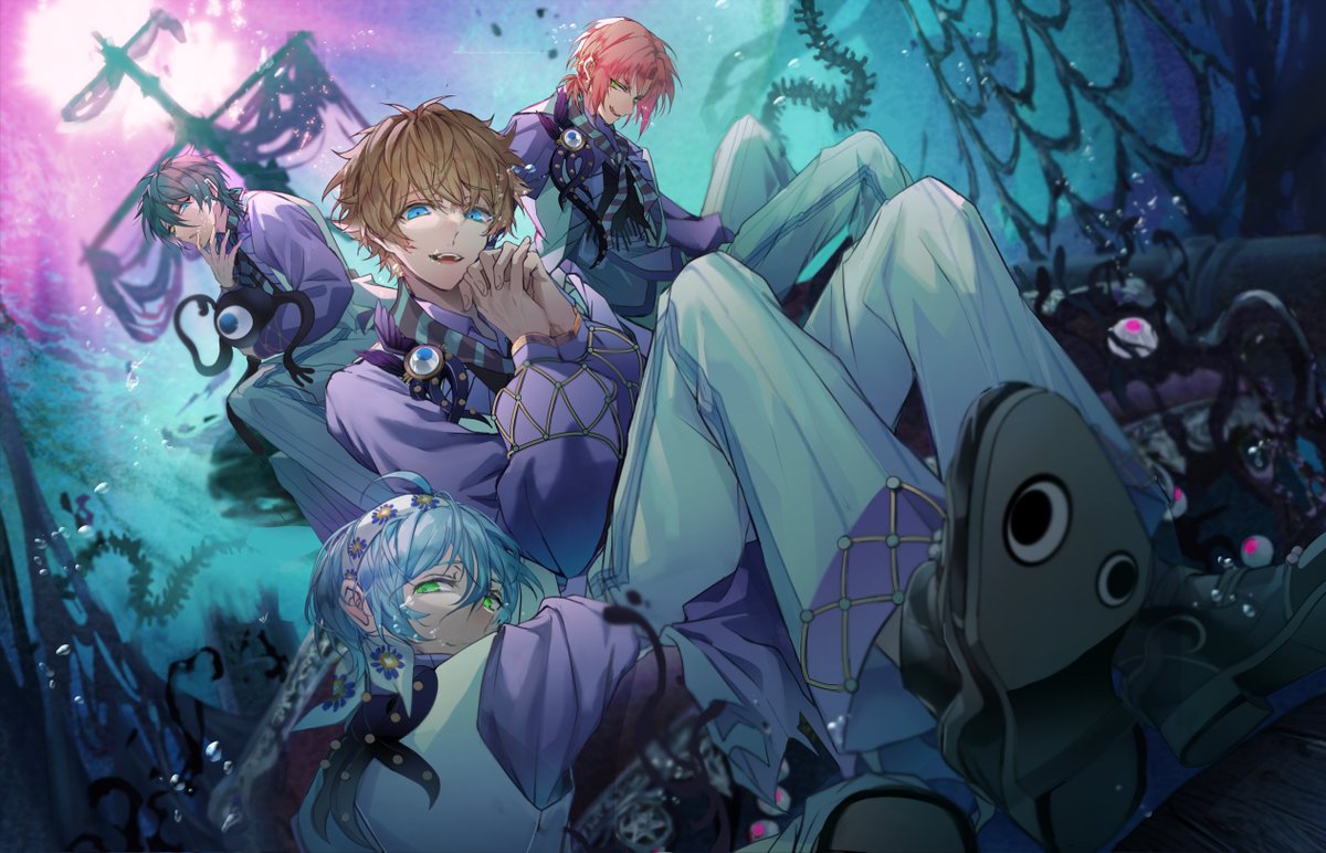 앙스타 Call of Chaos 협업 일러스트 작업했습니다.
좋아하는 작품에 참여하게 돼서 기뻐요 🪼🐙
海外版あんスタのプロモ用イラストを描かせていただきました。

【앙상블스타즈!! Call of Chaos 캠페인 많이 즐겨주세요~】
#앙상블스타즈