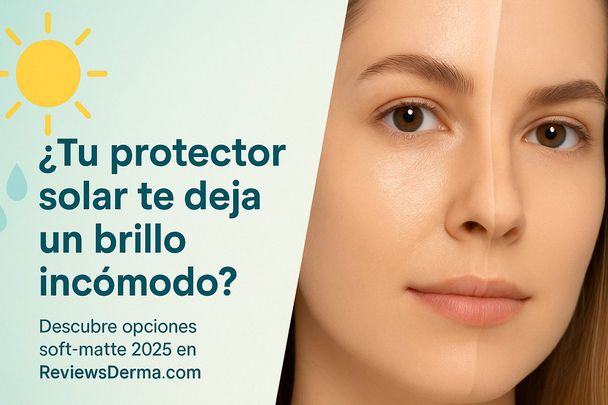 ReviewsDerma's tweet photo. ¿Tu protector solar te deja un brillo incómodo? 🤔 Este año, los nuevos protector solar para piel grasa 2025 llegan con fórmulas oil-free, micro-polvos matificantes y filtros que no congestionan los poros. Resultado: protección SPF 50 sin efecto “bola de disco”. Aplícalo tras un gel ligero con niacinamida y retoca con papel secante: piel segura y mate todo el día. ¿Ya probaste alguno? Cuéntanos tu experiencia abajo 👇 #SkincareTips #ReviewsDerma