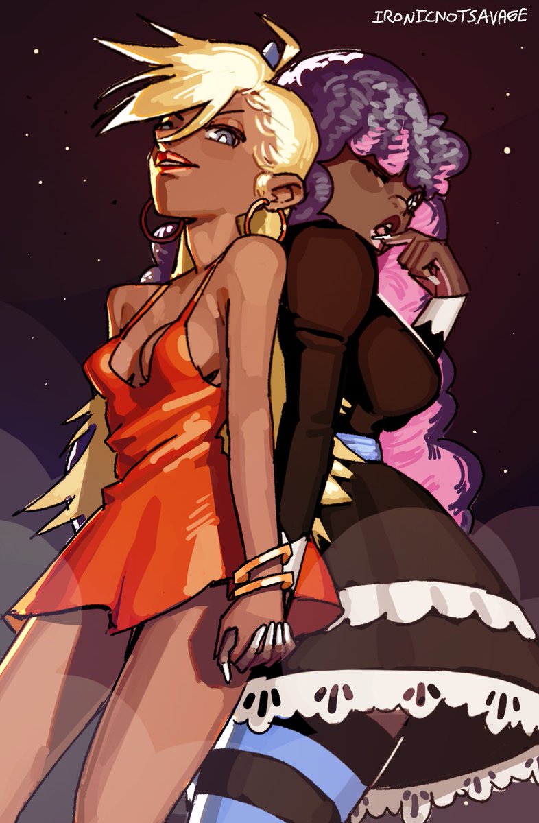 Reposting Panty and Stocking but black