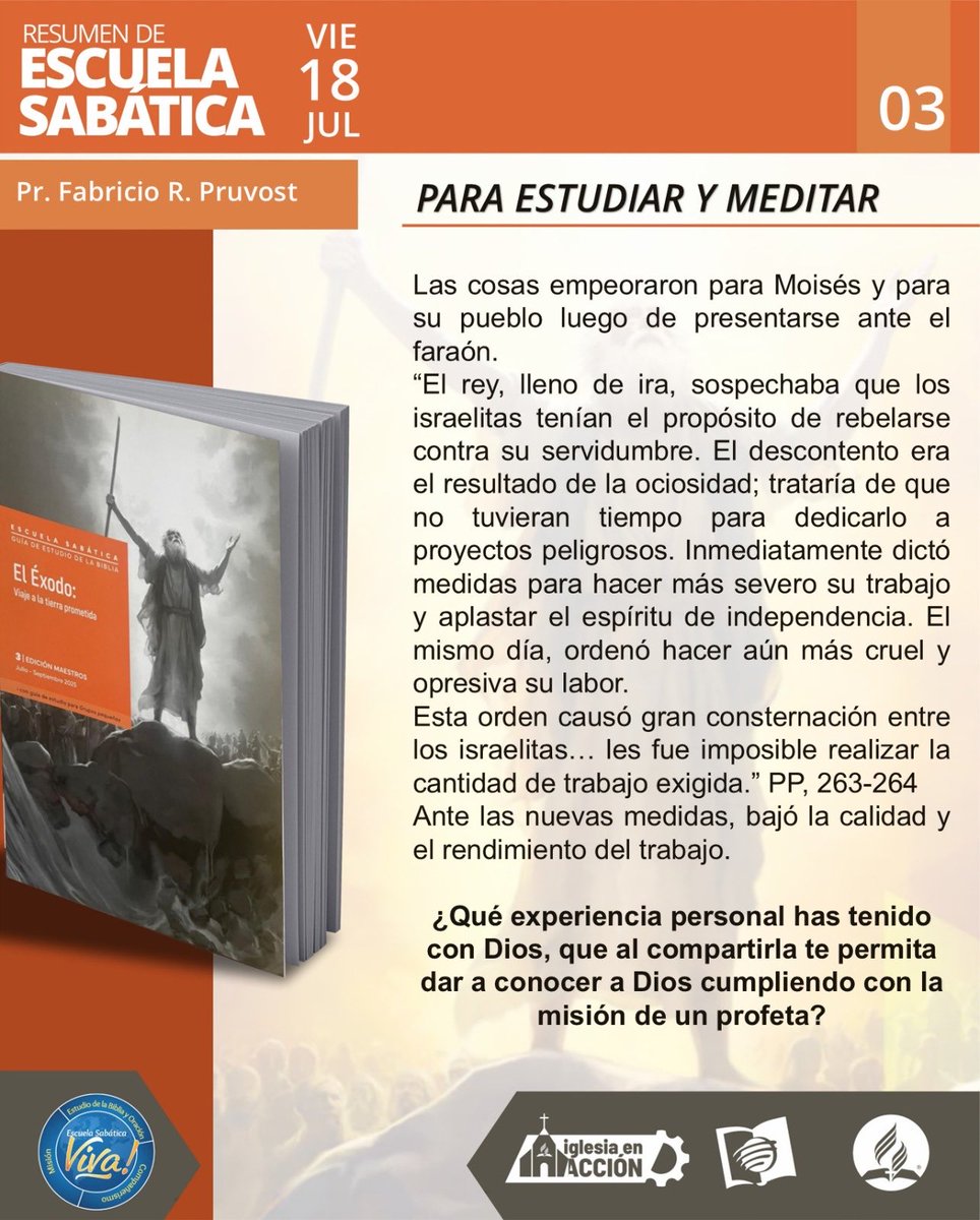 Entre tanto que estemos en el mundo, todo siempre será agotador, con tal de que no queden fuerzas para adorar a Dios, el faraón de estos tiempos ah de hacer cada día más pesado!