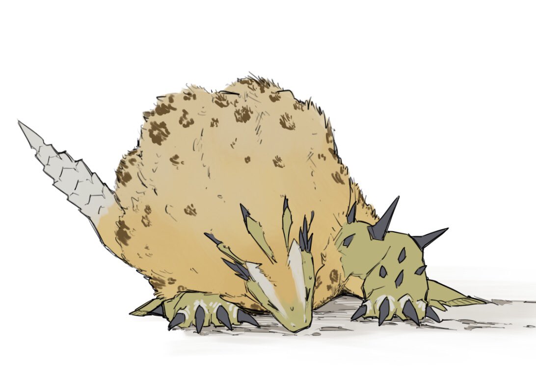 taneimo_drop's tweet image. 風で飛ばされそうなロアルドロス