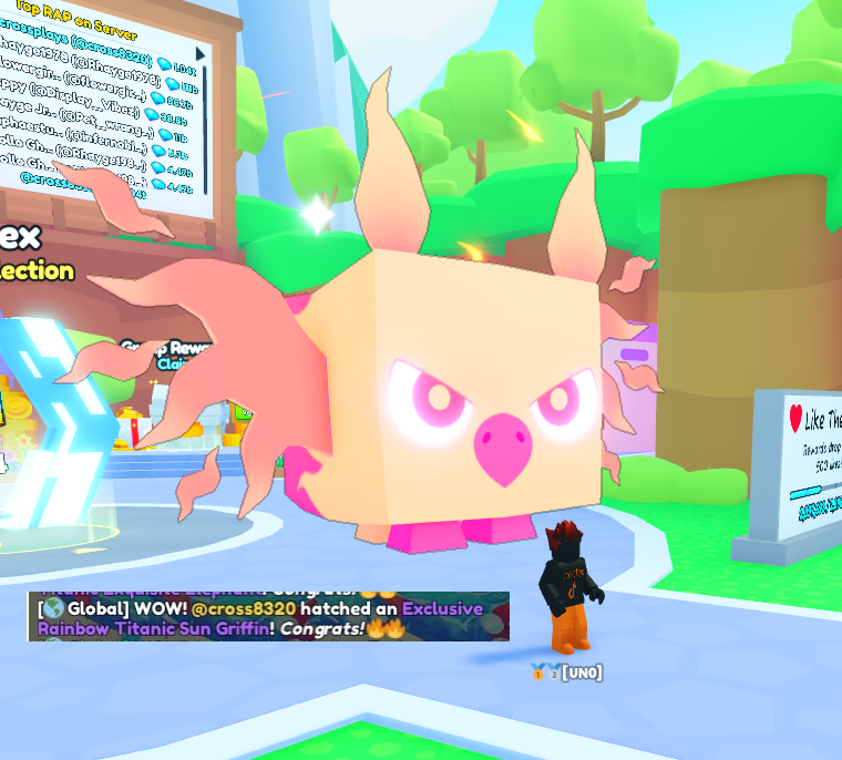 Was gone for a bit and got pinged that I hatched a titanic. Was nice to come back and see this.