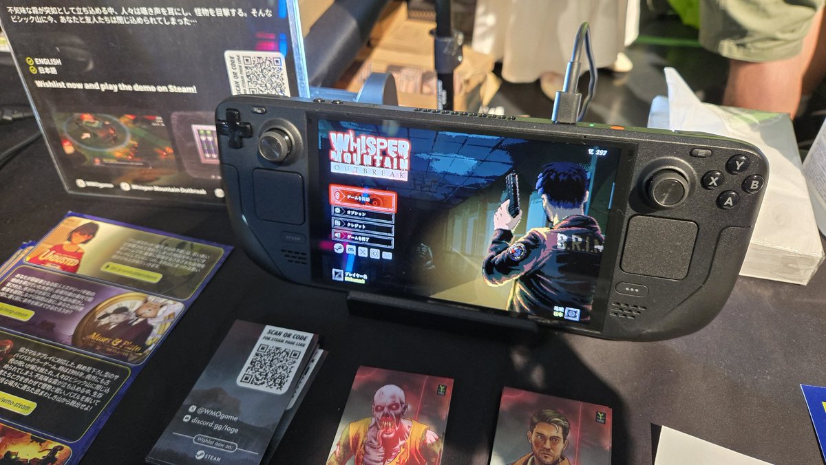 WMOgame's tweet image. Come to #BitSummit in Kyoto and play the demo of Whisper Mountain Outbreak on Steam Deck at Toge Productions booth! 🔥
@OnDeckJP
#SteamDeck
#スチームデック
