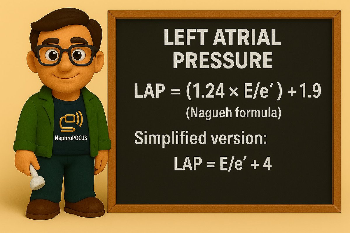 Estimating LAP using Mitral E/e’
#POCUS #FOAMed #echofirst