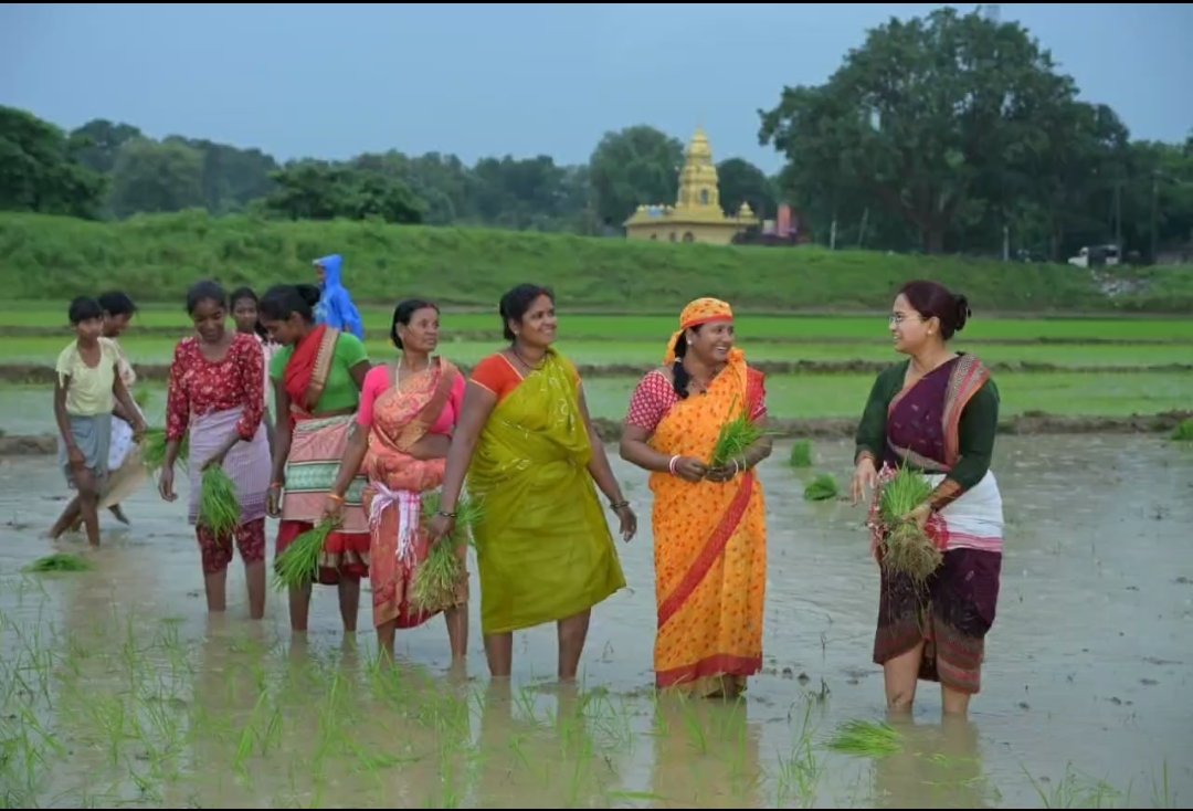 माननीय कृषि मंत्री महोदया <a href="/ShilpiNehaTirki/">Shilpi Neha Tirkey</a> रांची जिला के चान्हो प्रखंड के रघुनाथपुर गांवों में ग्रामीण महिलाओं के साथ धान रोपाई कार्य कर हमारे कृषि प्रधान राज्य की अस्मिता एवं गौरवशाली परंपरा को पुर:स्थापित किया है। 
आपको कोटि कोटि नमन एवं आभार अर्पित करता हूं।🙏
<a href="/HemantSorenJMM/">Hemant Soren</a>