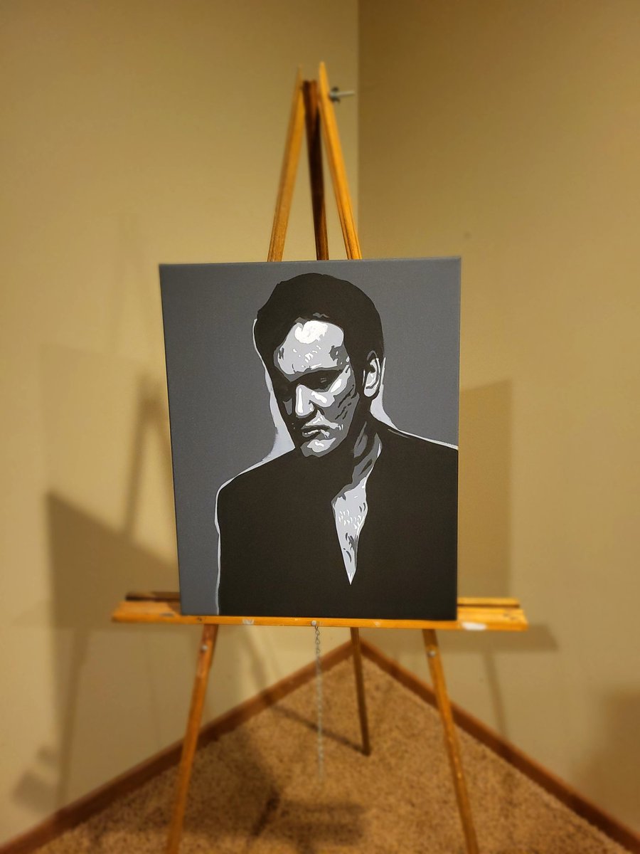 oyster_art's tweet image. "If you truly love cinema, you can't help but make a good movie."
-Quentin Tarantino #director #screenwriter #actor #author 16x20 acrylic canvas #painting #art #movies This piece is #available