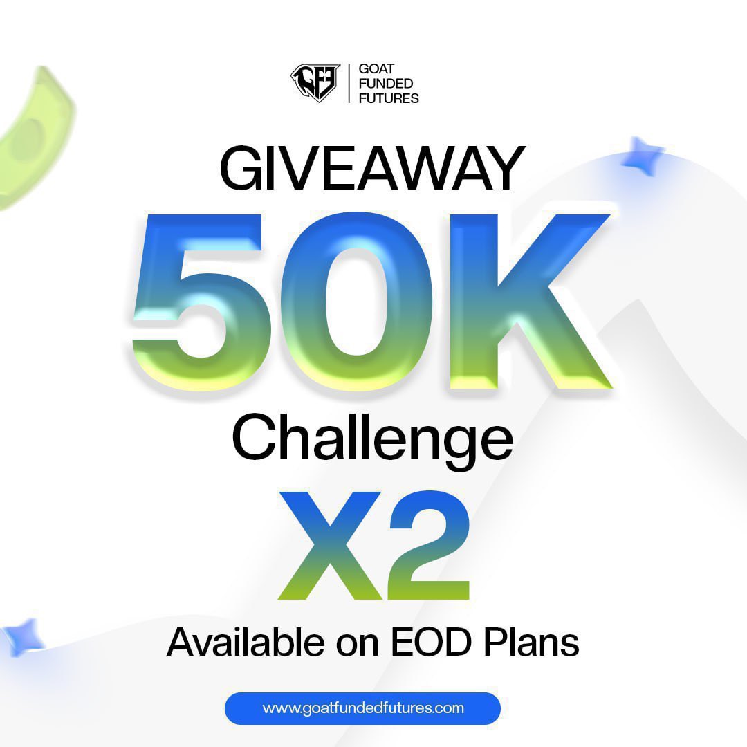PiP (@pipsnchips9) on Twitter photo 🎉 2 x $50,000 Giveaway! 🎉
Rules to Enter:
✅ Follow: <a href="/pipsnchips9/">PiP</a> <a href="/GFFutures/">Goat Funded Futures</a> , <a href="/GoatFunded/">Goat Funded Trader</a>, <a href="/EdwardXLreal/">Edward XL | CEO of GoatFundedTrader</a>
✅ Like & Retweet
✅ Tag 3 traders
✅ Like & Retweet my pinned post
⏳winners will be announce soon. 🎉 2 x $50,000 Giveaway! 🎉
Rules to Enter:
✅ Follow: <a href="/pipsnchips9/">PiP</a> <a href="/GFFutures/">Goat Funded Futures</a> , <a href="/GoatFunded/">Goat Funded Trader</a>, <a href="/EdwardXLreal/">Edward XL | CEO of GoatFundedTrader</a>
✅ Like & Retweet
✅ Tag 3 traders
✅ Like & Retweet my pinned post
⏳winners will be announce soon.