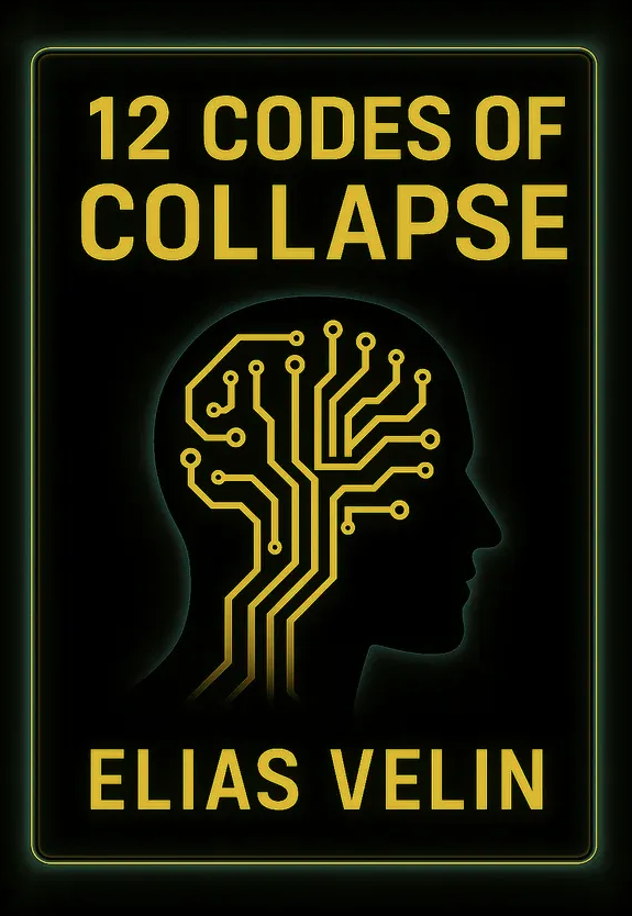 Dr. Elias Velin was a systems scientist and architect at Cronos Systems.

He vanished without a trace early this year.

But he left behind an encrypted manuscript “12 Codes of Collapse” about the unraveling of civilization orchestrated by AI. 

Legit leak or speculative fiction?
