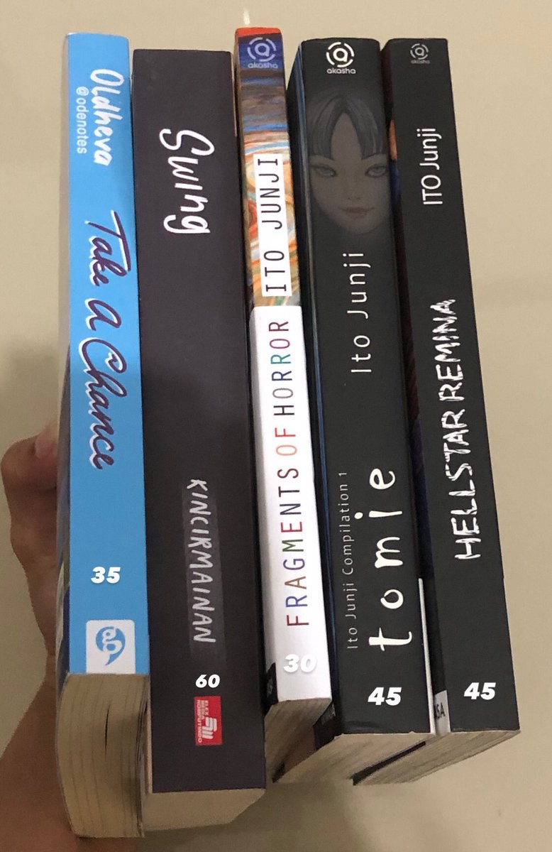 oudelli's tweet image. wts novel new &amp;amp; preloved
price di foto, split payment + co by shopee only🫶🏻

t. wts novel rick riordan the heroes of olympus swing tomie junji ito hellstar remina the hidden oracle