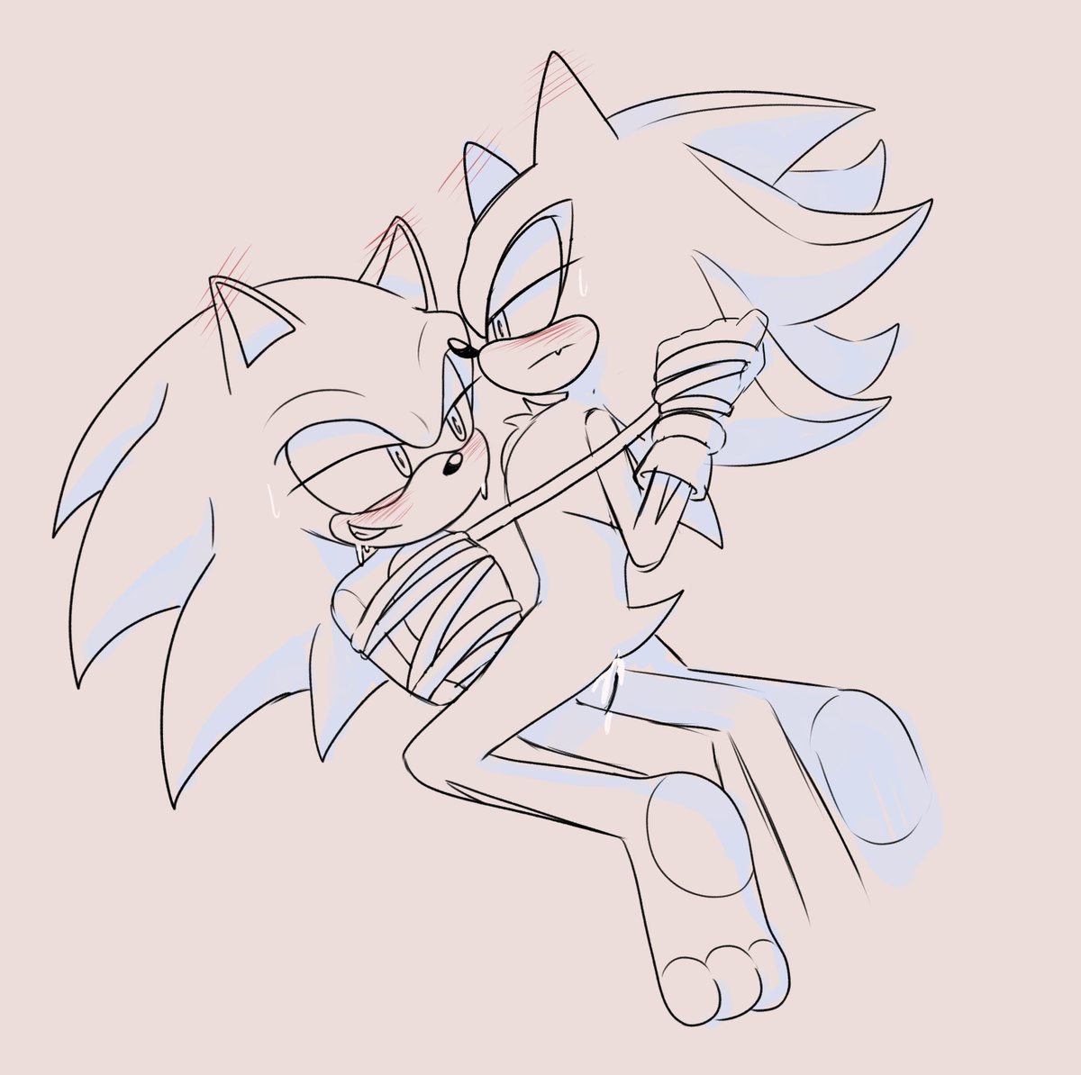 Hi guyssss did you miss me? 

Please imagine this is the cowboy versions of them. I cant figure out how their hats work, please spare me #Sonadownsfw