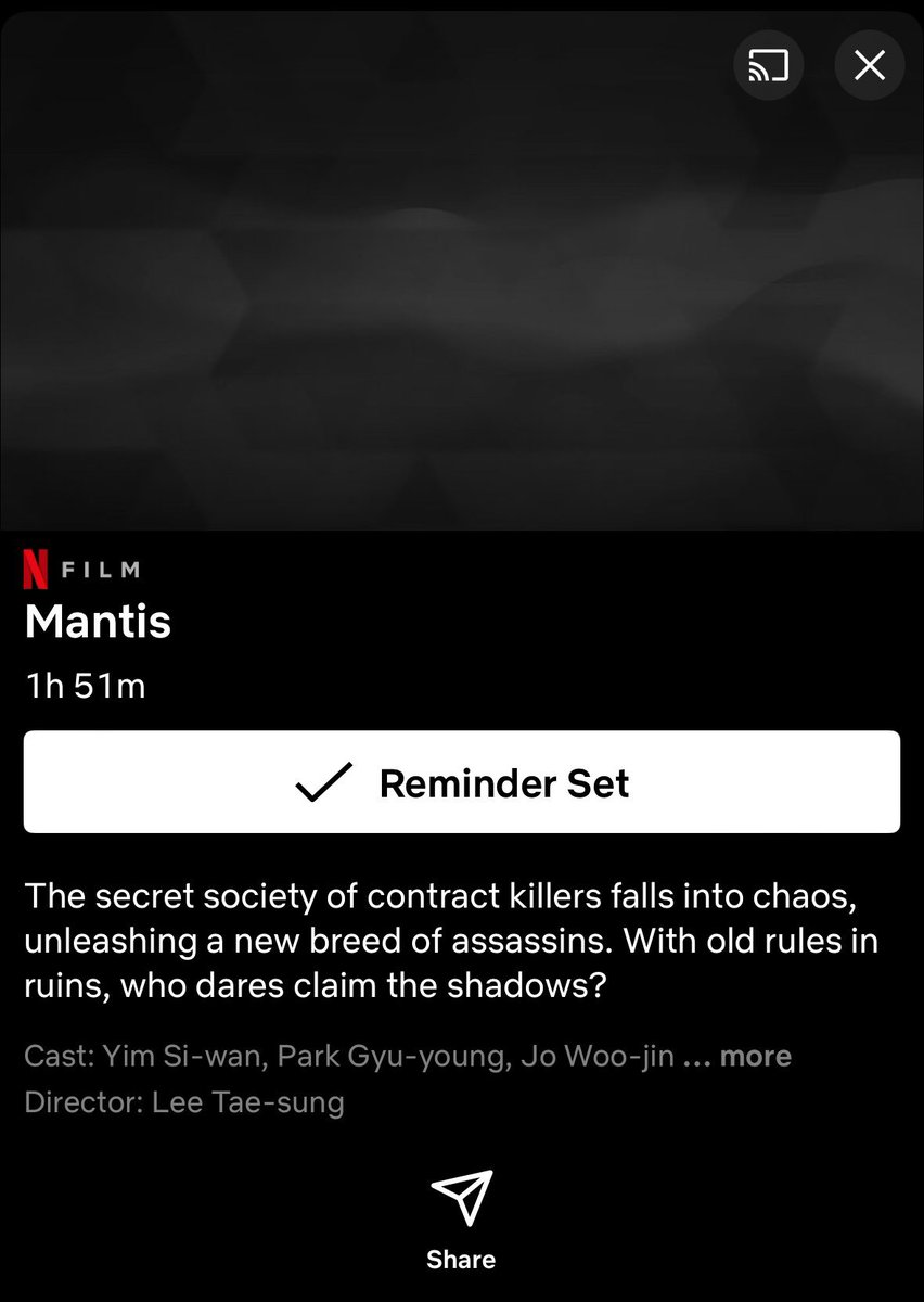 hyunwookfile's tweet image. #Mantis will have a runtime of 1 hour and 51 minutes.
It will reportedly stream on Netflix this September.