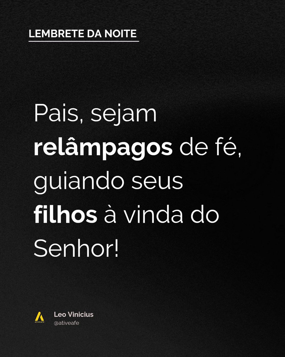 ativeafe's tweet image. 🙏 Confiantes na presença e proteção de Deus! Mesmo nas lutas, Ele está contigo. A dor te aproxima do Senhor, e na paternidade, Sua força guia. Prepare seu coração para a vinda de Jesus! ⚡️ “Como relâmpago, assim será Sua vinda” (Mt 24:27). #Fé  #Jesus #Reflexão #LeiMagnitskyJá