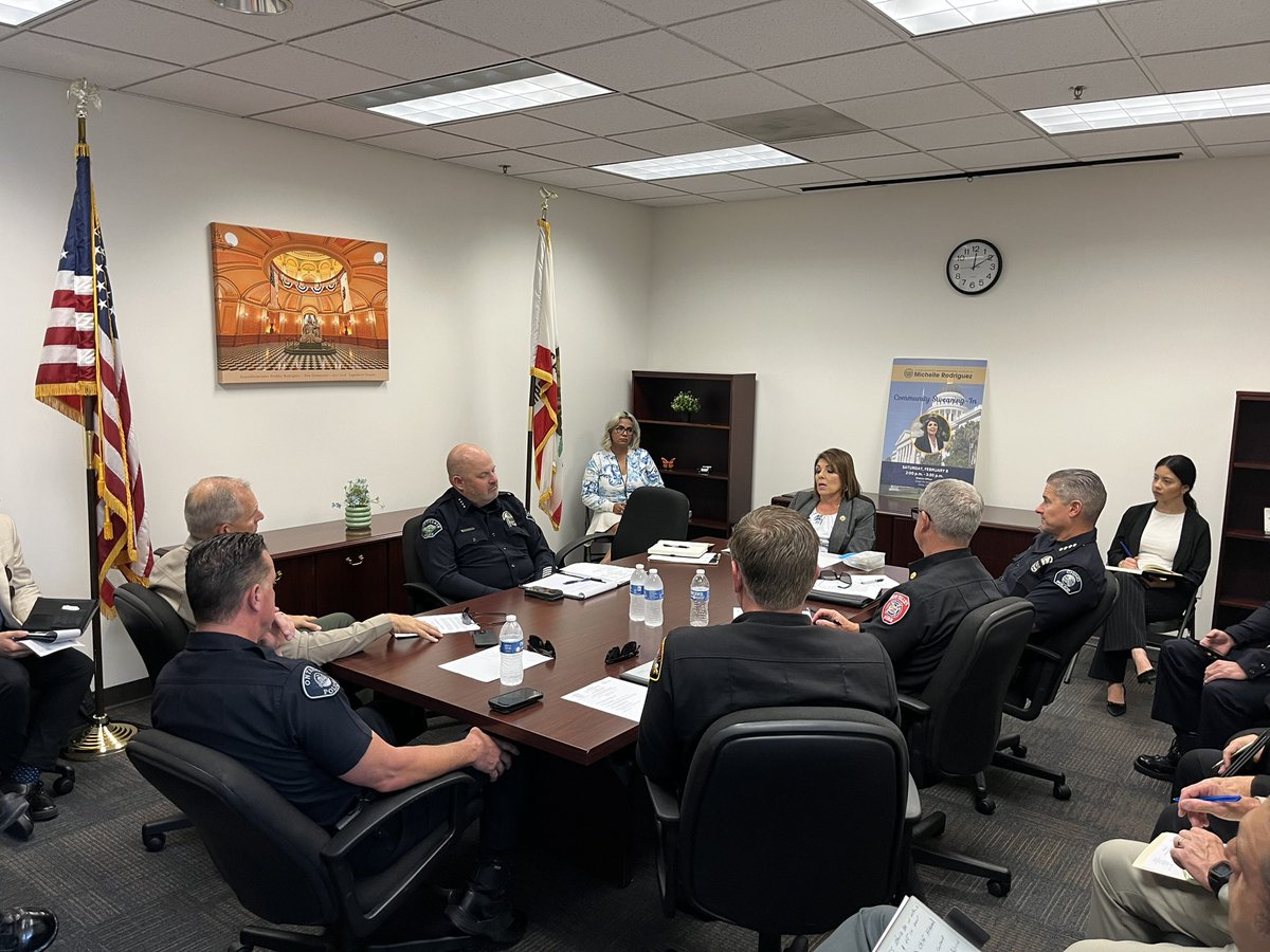 AsmMRodriguez's tweet image. We hosted our first public safety roundtable to have real, solutions-driven conversations. By uniting our first responders in one room, we’re building stronger partnerships and advancing our shared vision for a safer, more resilient community.
