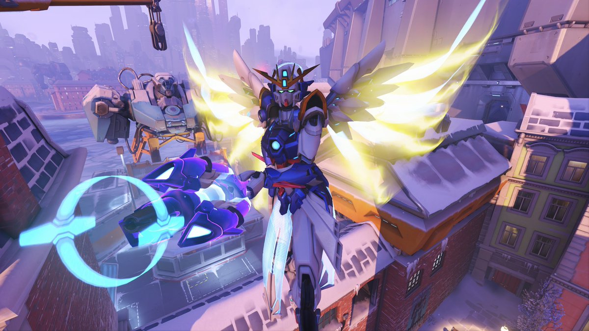 maralikemeow's tweet image. some gundamercy skin pictures cause its the best mercy skin to ever graze my collection i love you #mercyoverwatch