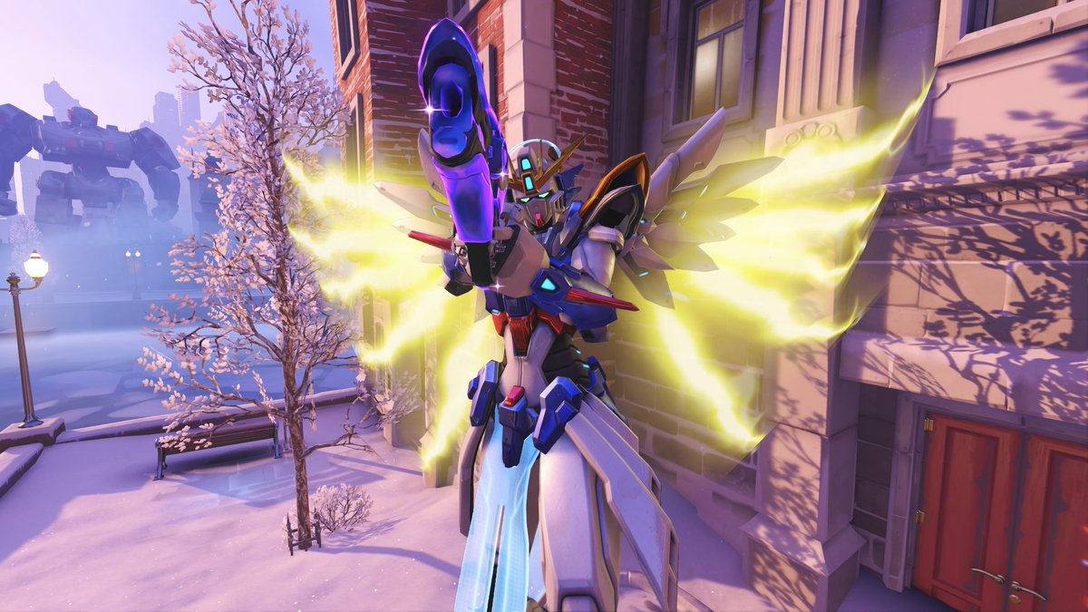 maralikemeow's tweet image. some gundamercy skin pictures cause its the best mercy skin to ever graze my collection i love you #mercyoverwatch