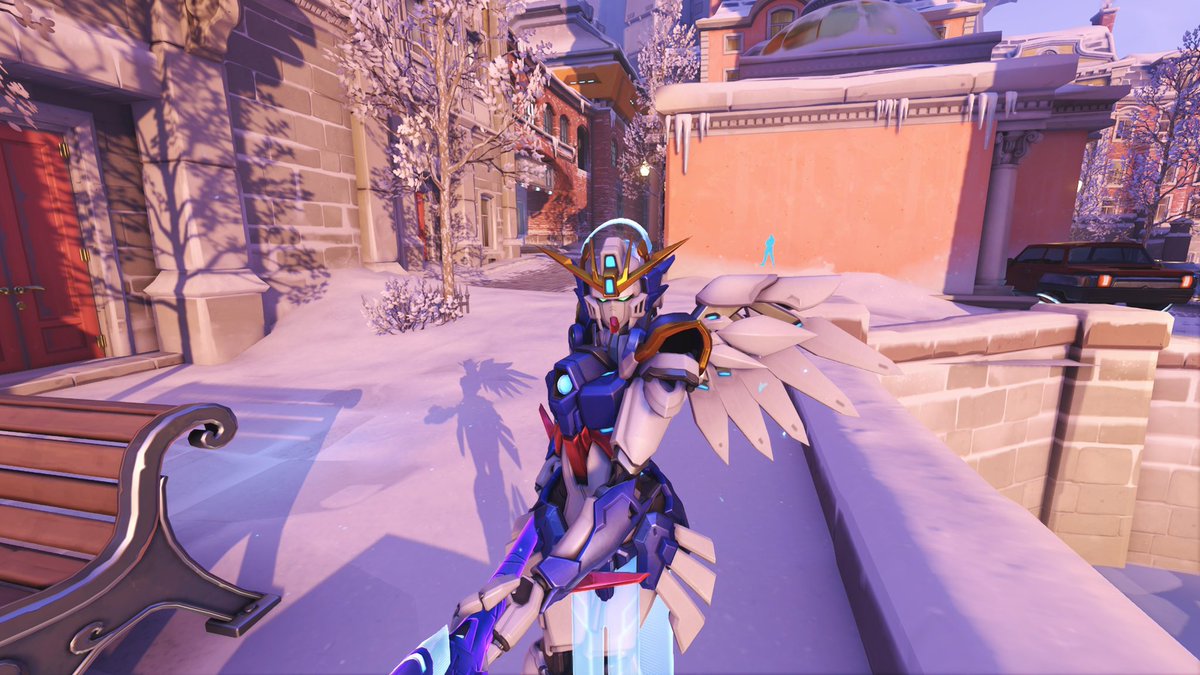 maralikemeow's tweet image. some gundamercy skin pictures cause its the best mercy skin to ever graze my collection i love you #mercyoverwatch