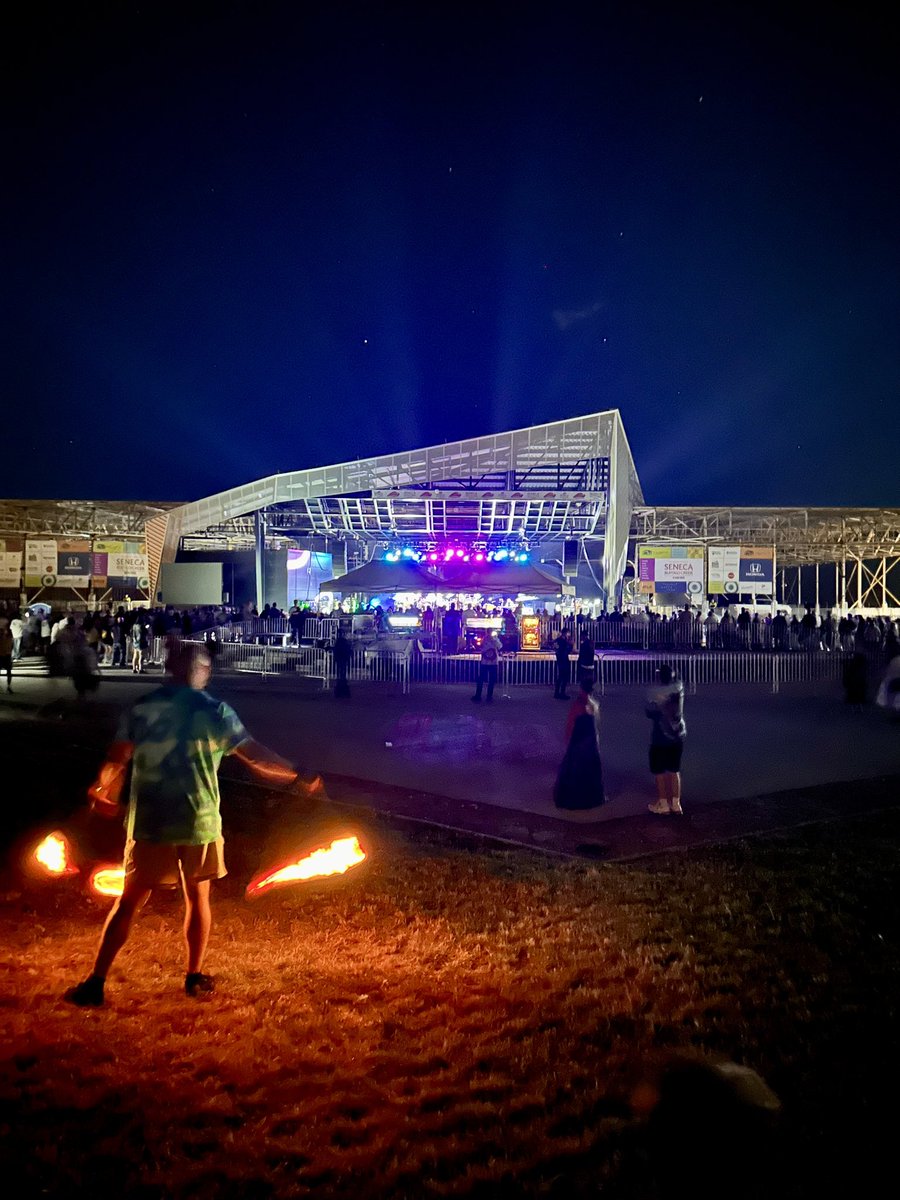 jaygerland's tweet image. Dark Star Orchestra at Outer Harbor in Buffalo tonight.