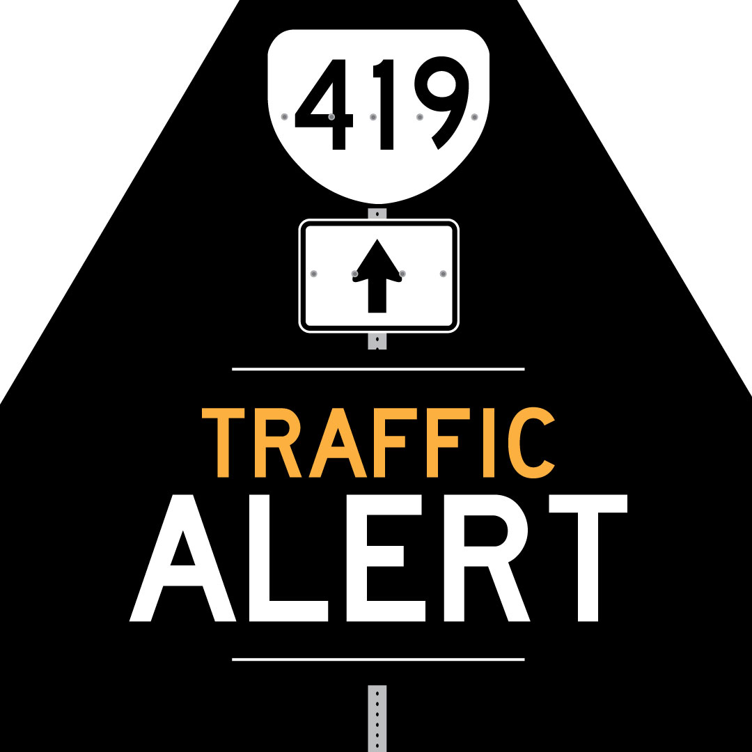 VaDOTSalem's tweet image. TRAFFIC ALERT: The ramp from RT 419 south to RT 220 south in #Roanoke is closed for emergency utility work. The left lane of RT 419 south under RT 220 is also closed. Work expected to be completed around 3 a.m. on Saturday morning. For updates, check 511.VDOT.Virginia.gov.