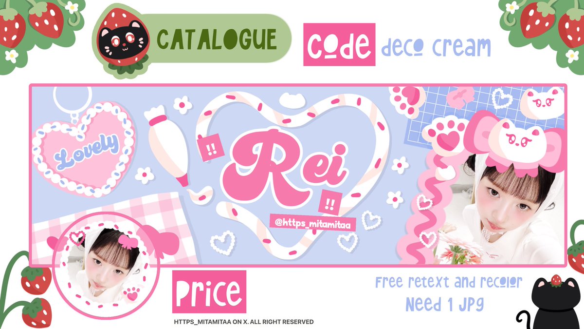 Help Rt, thank you 🍓🐈‍⬛
Halo semuaa! Mitaa lagi cari kinci untuk catalogue layout lama mitaa yang mitaa upgrade nih, hehe! Bisa drop foto dan copal kalian yahh! Nanti Mitaa pilih random 🍓 
#zonauang