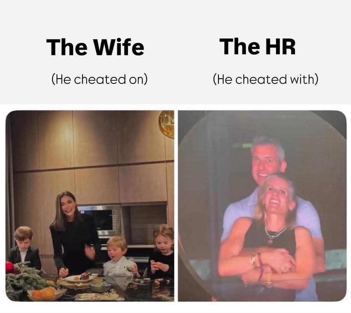 IsraMohm's tweet image. -Built a beautiful life at home… just to throw it all away for an office fling.
