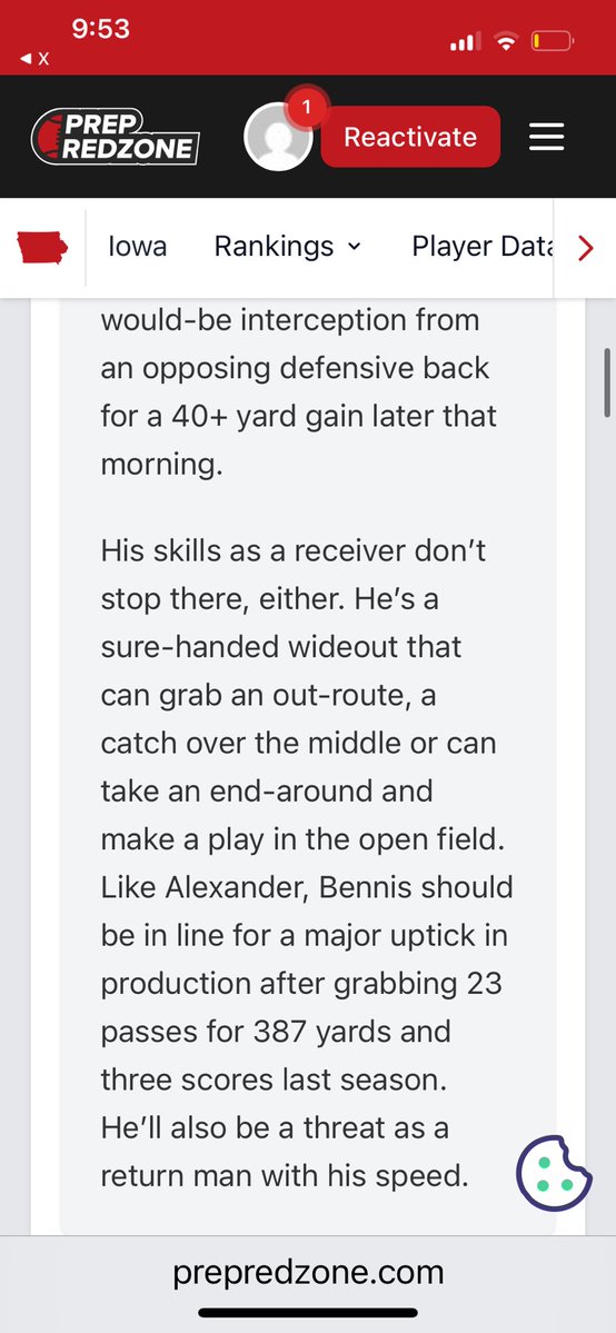 Drew Bennis (@drew7bennis) on Twitter photo Thankful for the write up from <a href="/PrepRedzoneIA/">Prep Redzone Iowa</a> and <a href="/EliotClough/">Eliot Clough</a>
Just trusting the process and working to get better day by day 💪🔥🙌
<a href="/crpfootball/">Prairie Hawk Football</a> Thankful for the write up from <a href="/PrepRedzoneIA/">Prep Redzone Iowa</a> and <a href="/EliotClough/">Eliot Clough</a>
Just trusting the process and working to get better day by day 💪🔥🙌
<a href="/crpfootball/">Prairie Hawk Football</a>