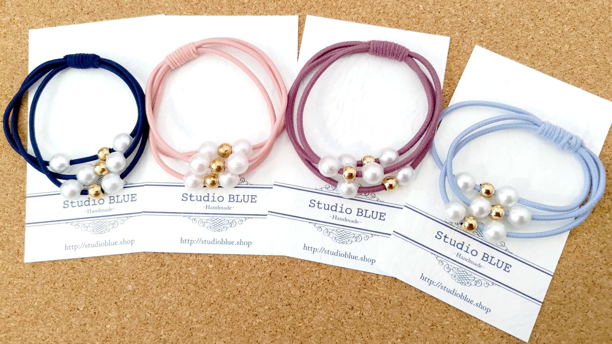 ShopMituboshi's tweet photo. ✨【新入荷情報】✨
Studio BLUEくみさんより、新商品入荷しました！
パールとゴールドビーズが煌めく「パールビーズヘアゴム」です。
シックなパステルカラーで大人かわいく普段使いもできる逸品。すべて１点ものです☝️
#ハンドメイド #江古田 https://t.co/yOB5fmlipO