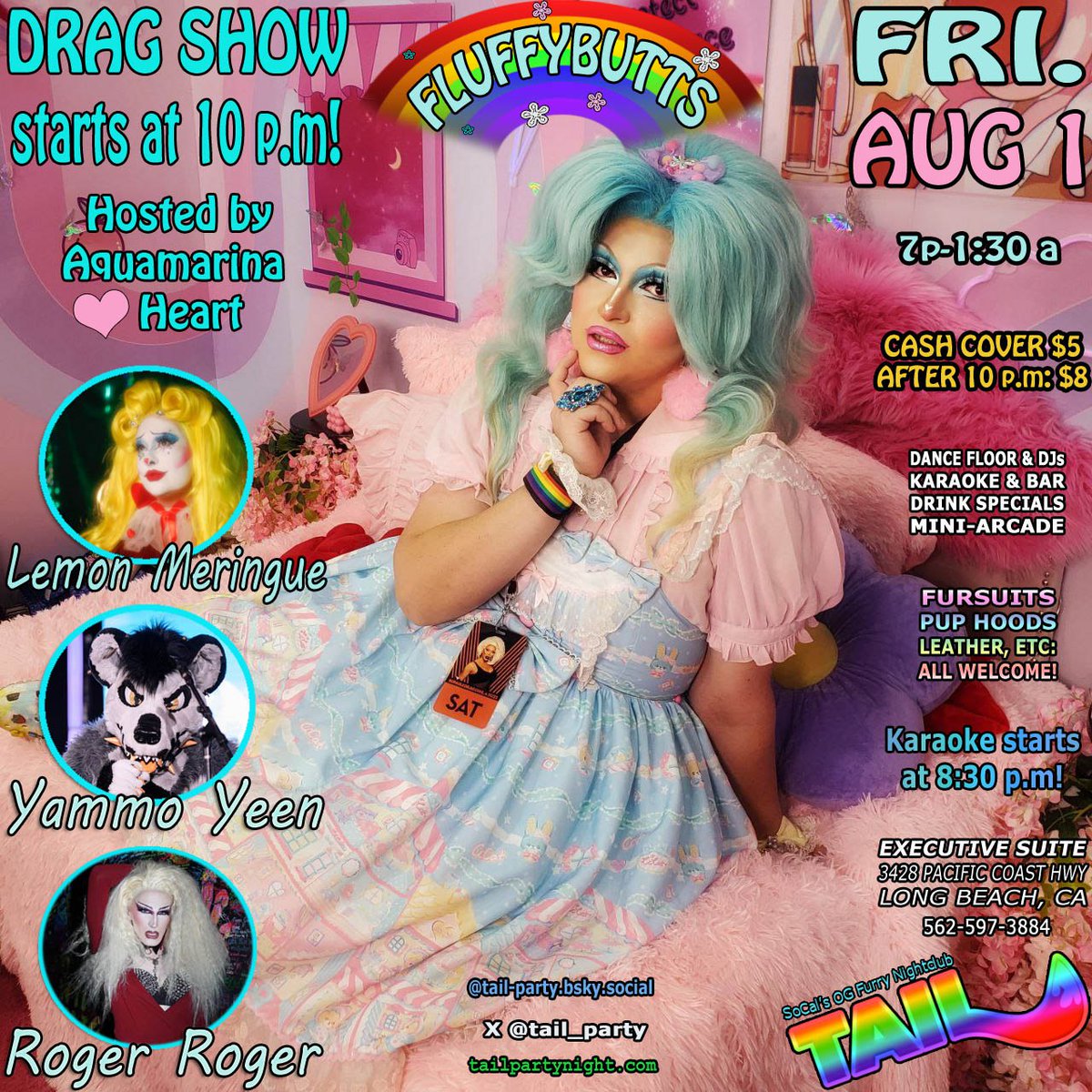 Special host for August 1st's Tail! Be sure to look up Aquamarina on Instagram! #FursuitFriday