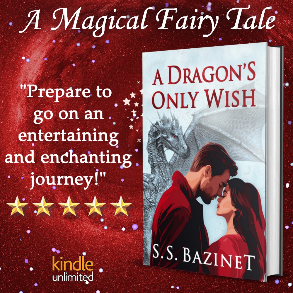A Dragon’s Only Wish
amazon.com/dp/B0DQW3S1DN/

⭐️⭐️⭐️⭐️⭐️ “Enchanting journey that will put a sparkle in your step and a smile on your face.”

🪄 Reality gives way to a magical fairy tale!

#fairytale #magic #fantasy #dragons #MagicalRealism #romance #KindleUnlimited