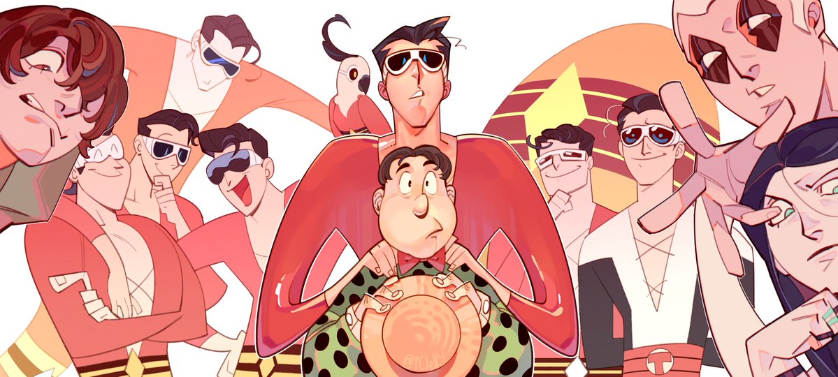 PCJelly637's tweet image. anyway,here‘s some more plastic man fanarts I did!
Smash the retweet button to let Warner Bros know how much I want a #PlasticMan movie/cartoon