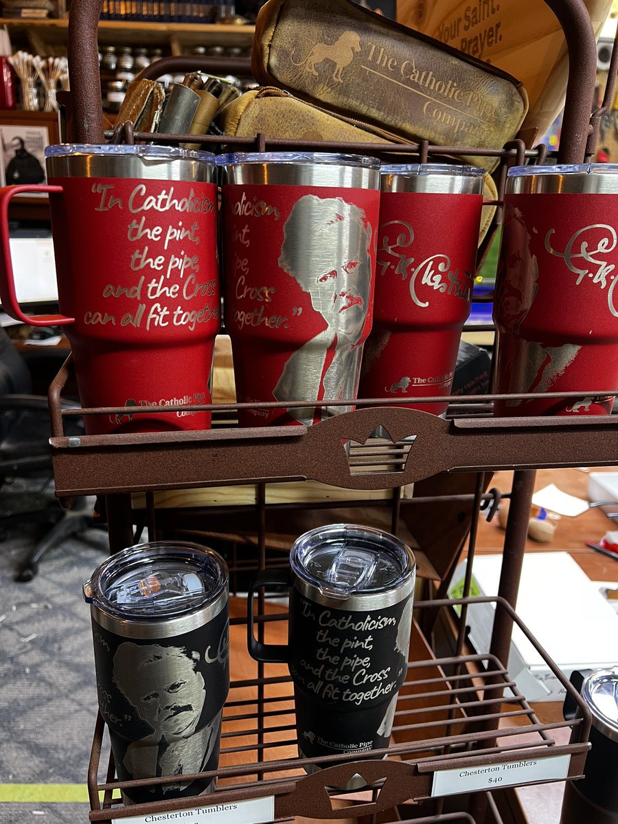 CatholicPipeCo's tweet image. We are bringing SO MUCH stuff to the CHESTERTON CONFERENCE next week
@chestertonsoc