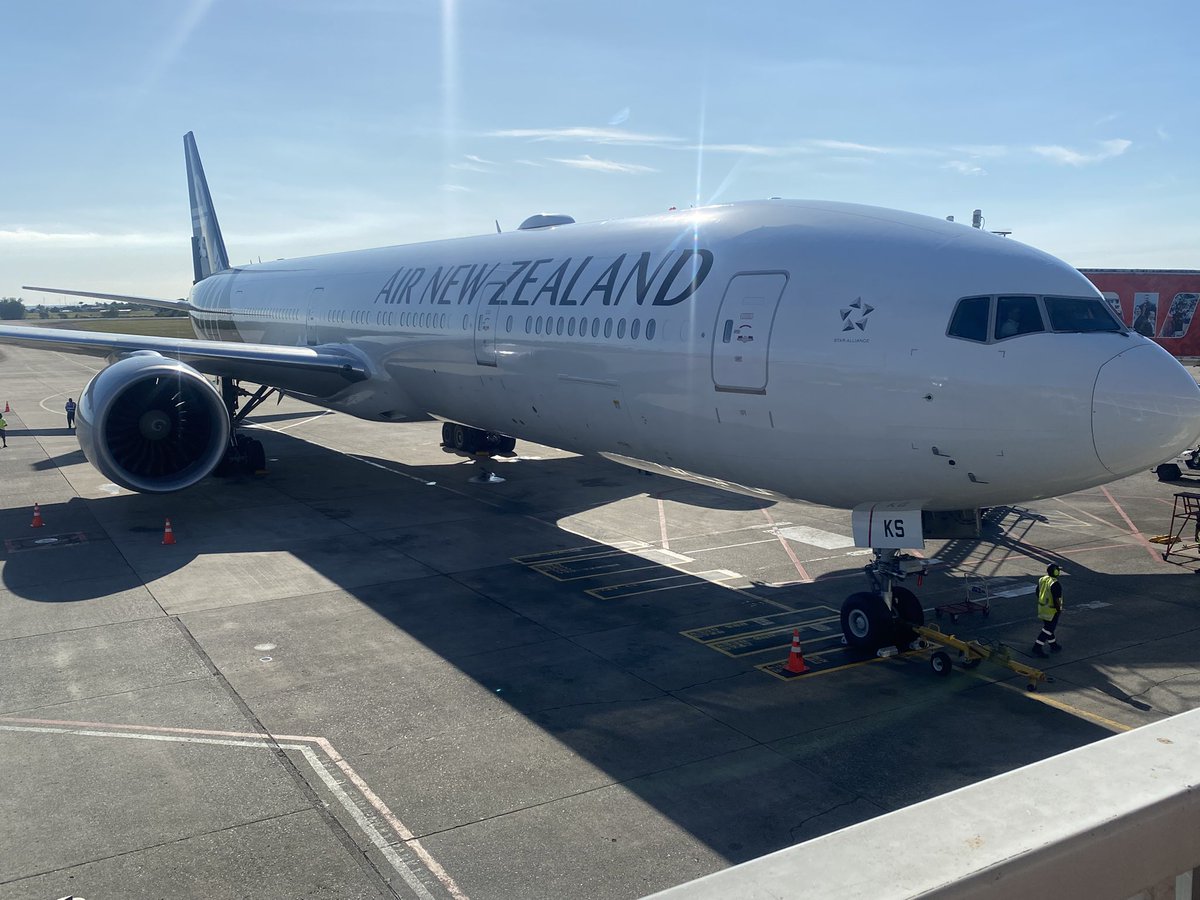 Air NZ 777-300ER at Nadi airport - our ride home from a great vacation on Fiji’s Coral Coast