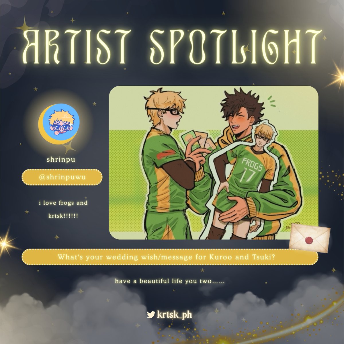 Krtsk_PH's tweet image. 🌟✨ Another brush of magic joins our tale… ✨🌟
We’re delighted to welcome @shrinpuwu as one of the artists breathing life into our event! 💌
With every stroke, they capture the starlit wonder of KrTsk’s love! 💫
We can't wait for you to see it.🐈⬛🌙
#KRTSKCSE2025
#krtsk