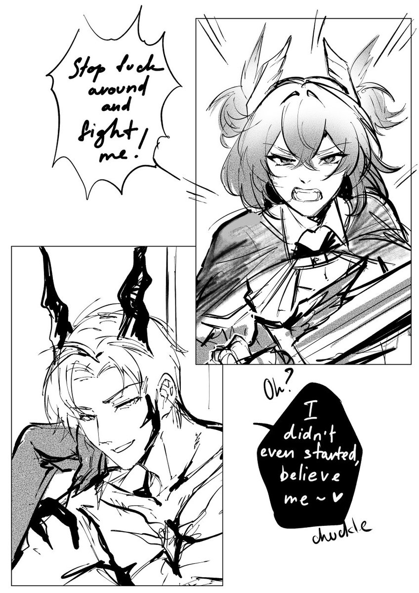 I'm CEO of the crack ships
I used to ship LaDS characters with other characters from Arknights lmao
(I didn't finish, but I had some sketches with Siege x Xavier and Dorothy x Caleb)