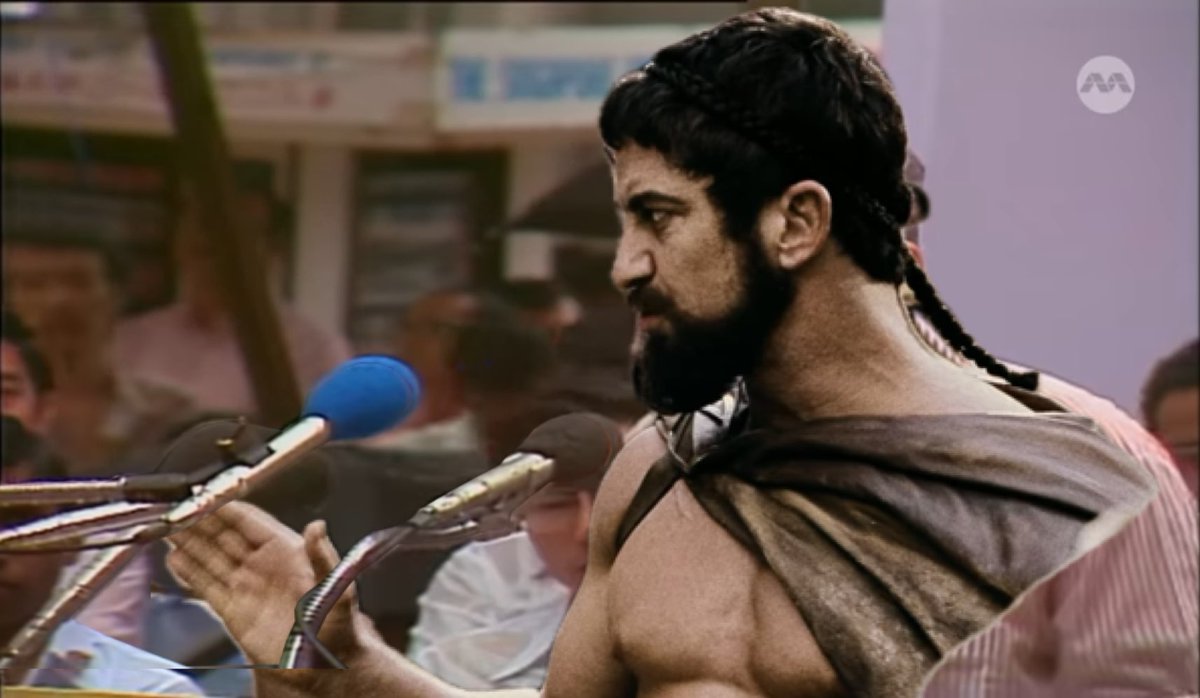 iroasmas's tweet image. yeah i kicked the persians down the well. whoever governs sparta must have that iron in him. or give it up! this is not a game of cards. this is your life and mine