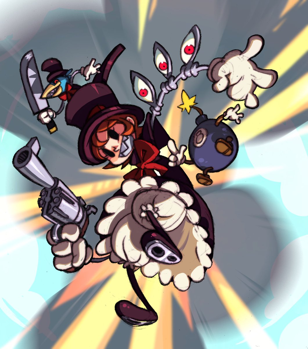 130Wey's tweet photo. @evilsk8r Peacock from Skullgirls :) https://t.co/vo7bNYUcC7